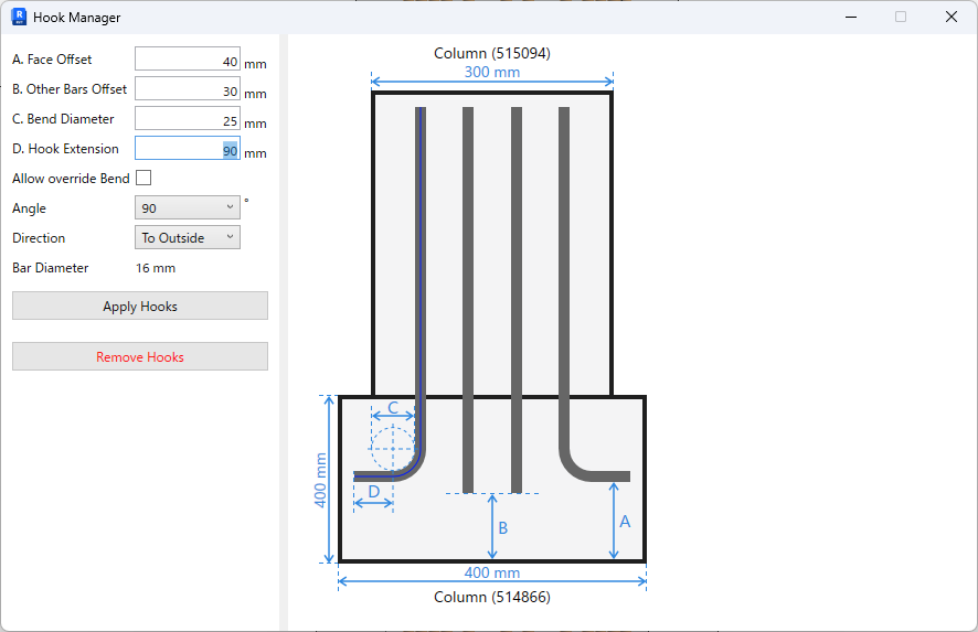 Revit Bottom Top Hook