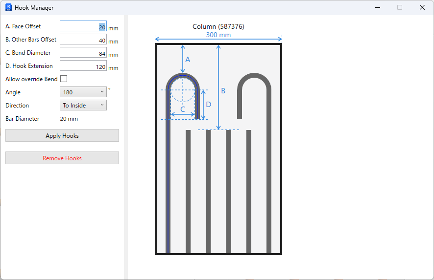 Revit Colum Top Hook